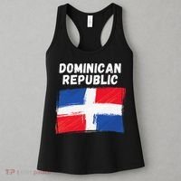 Dominican Republic Flag Retro Distressed Flag Women's Tank Top thumb 3
