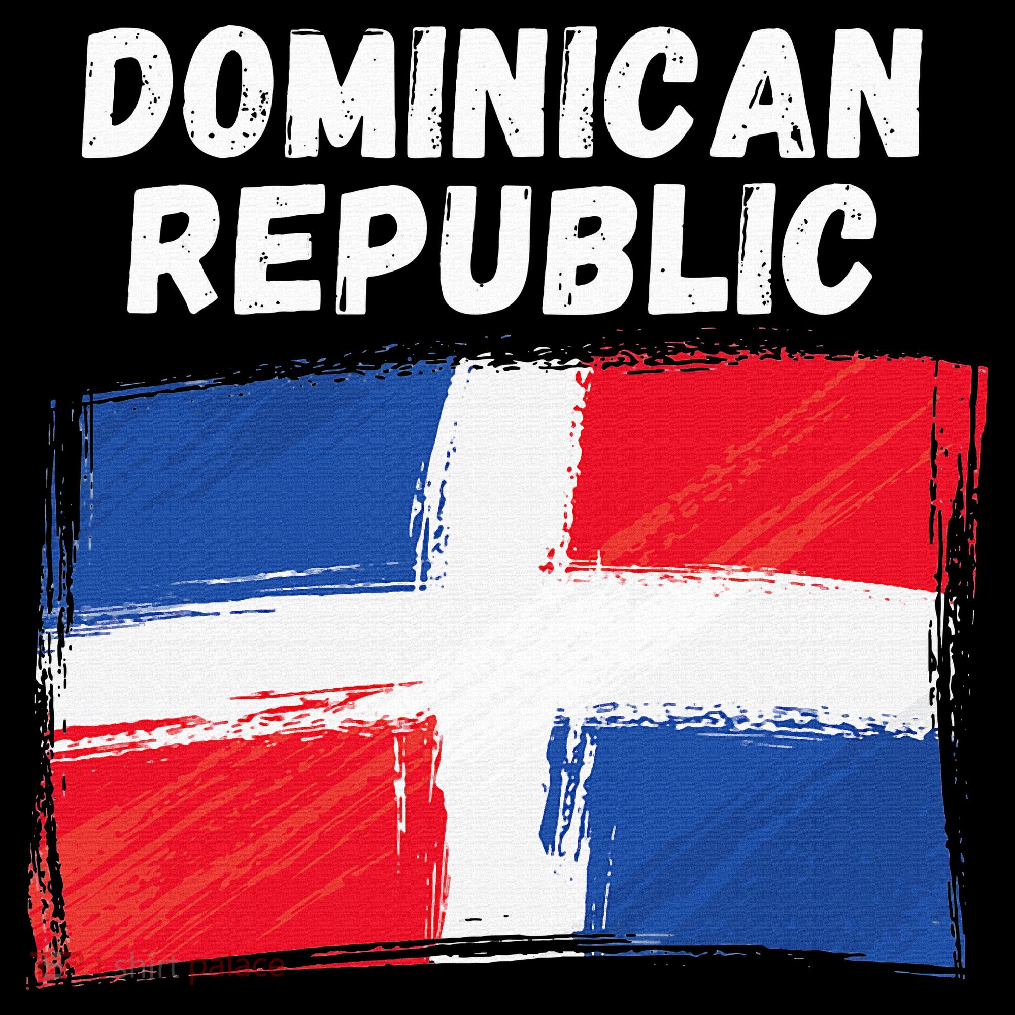 Dominican Republic Flag Retro Distressed Flag Women's Tank Top