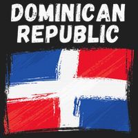 Dominican Republic Flag Retro Distressed Flag Hat thumb 2