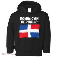 Dominican Republic Flag Retro Distressed Flag Toddler Hoodie thumb 0