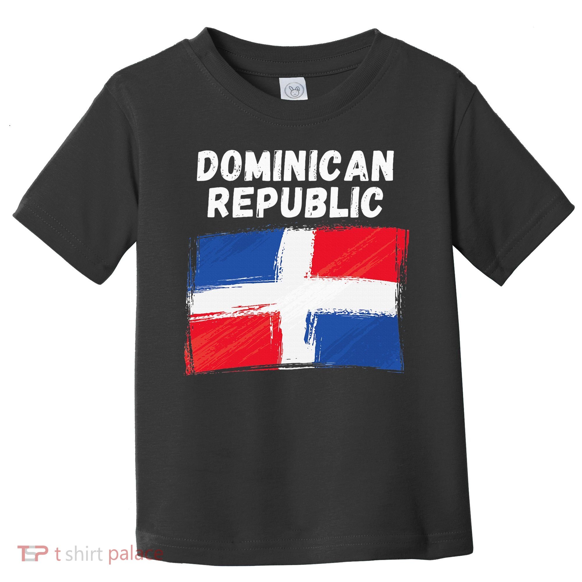 Dominican Republic Flag Retro Distressed Flag Toddler T-Shirt
