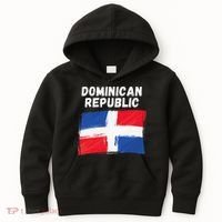 Dominican Republic Flag Retro Distressed Flag Kids Hoodie thumb 0