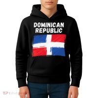 Dominican Republic Flag Retro Distressed Flag Kids Hoodie thumb 4
