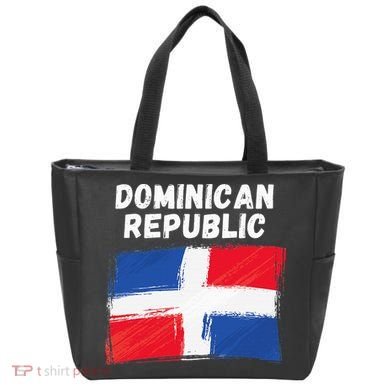 Dominican Republic Flag Retro Distressed Flag Tote Bag