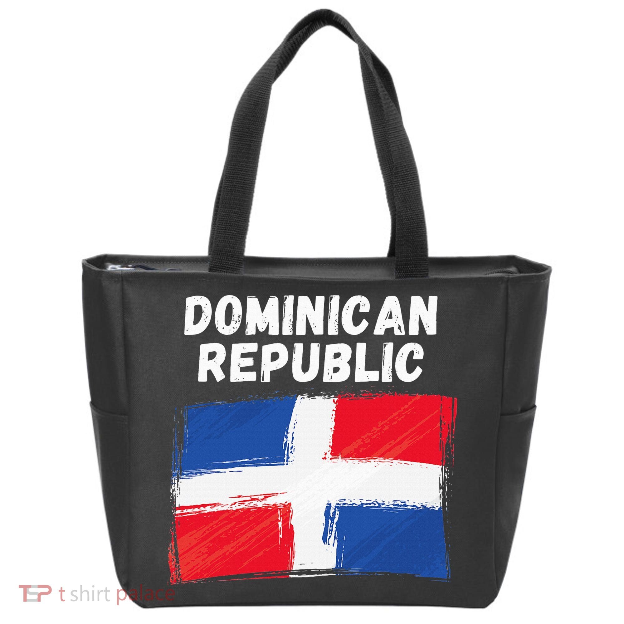Dominican Republic Flag Retro Distressed Flag Tote Bag