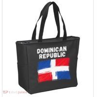 Dominican Republic Flag Retro Distressed Flag Tote Bag thumb 2
