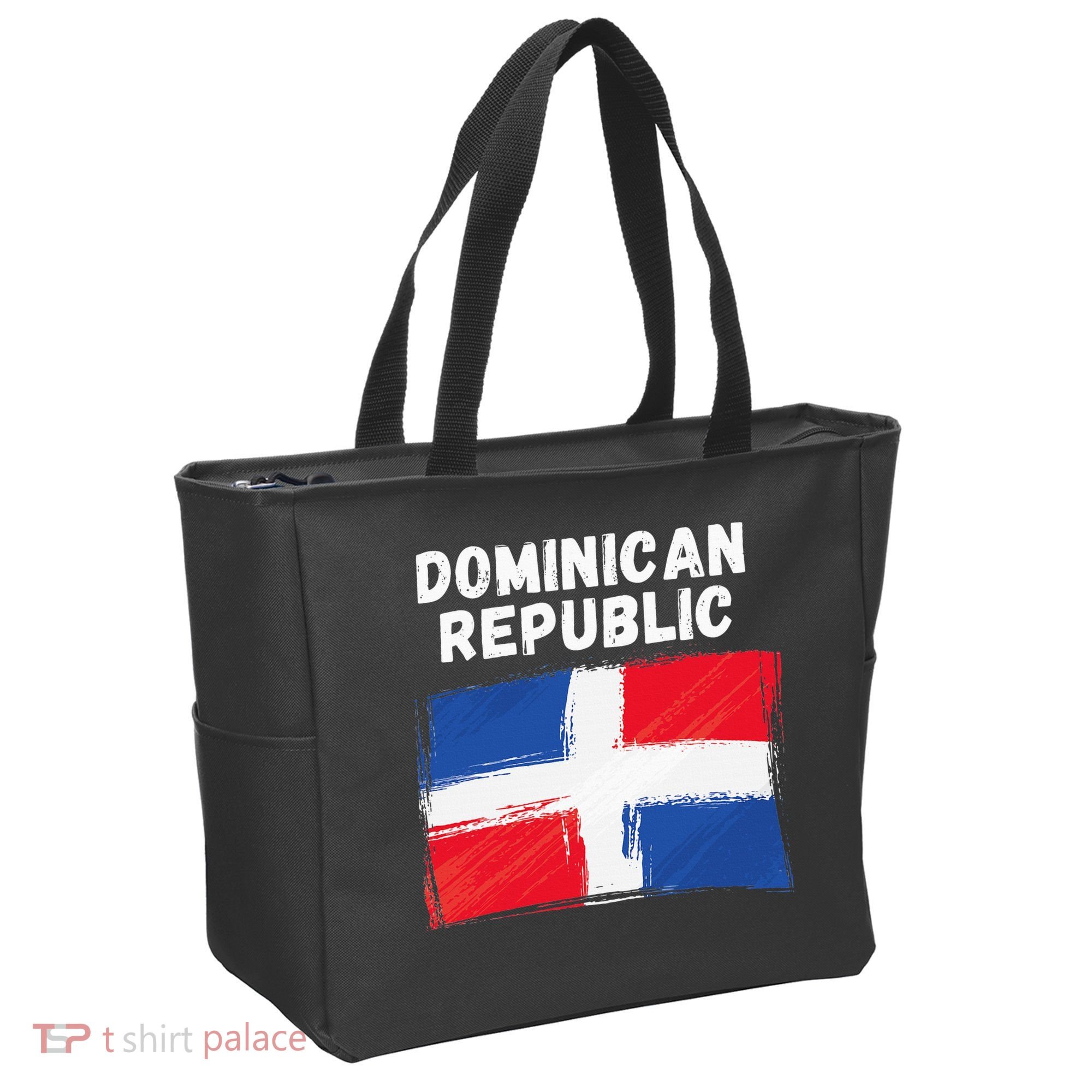 Dominican Republic Flag Retro Distressed Flag Tote Bag