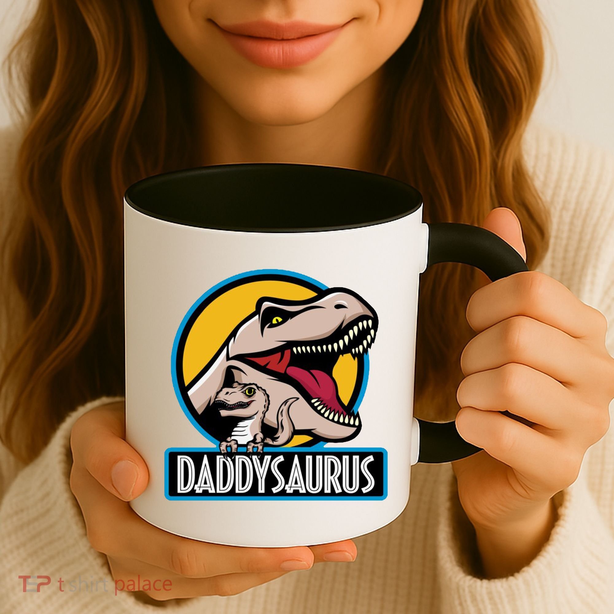 Daddysaurus Rex Fathers Day Coffee Mug