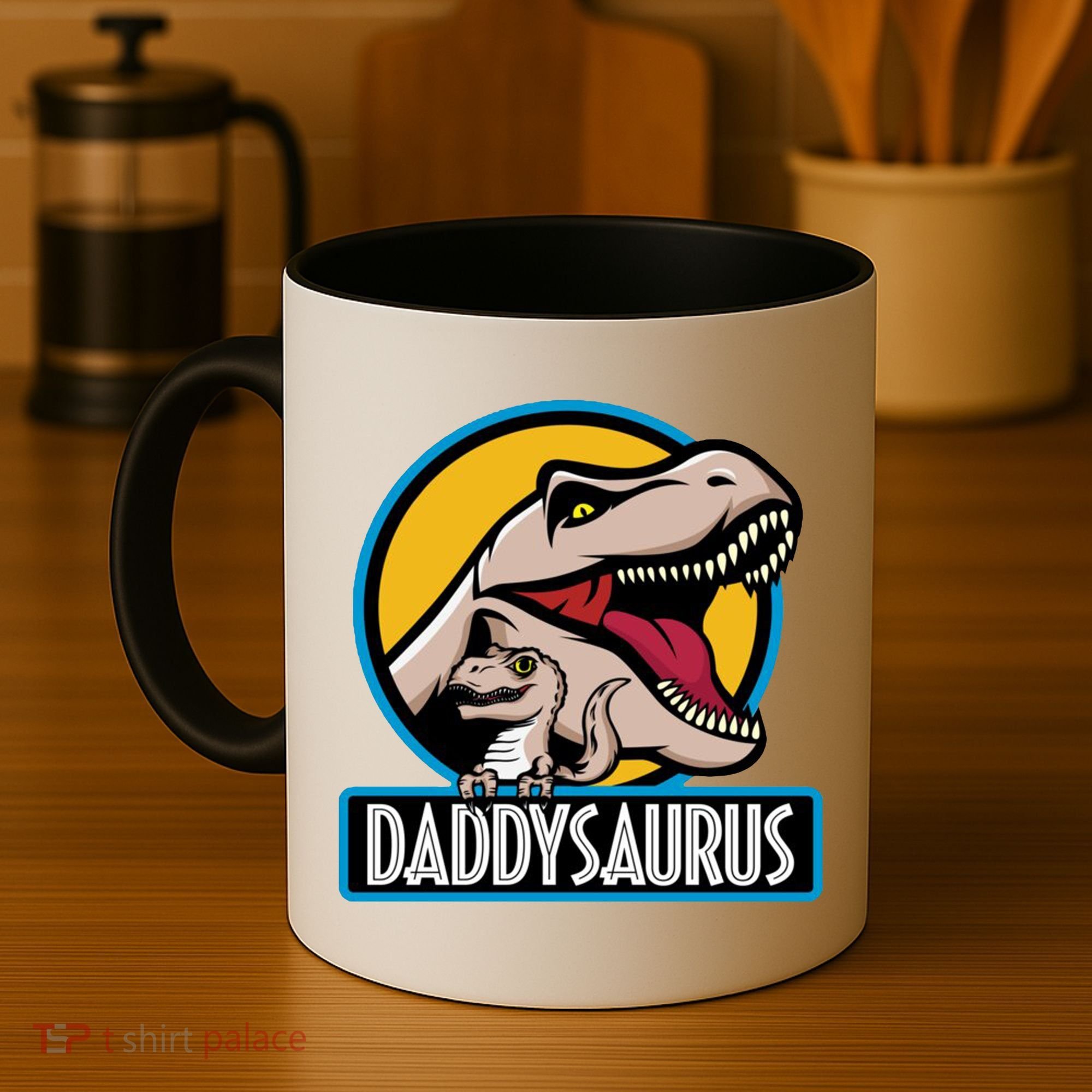 Daddysaurus Rex Fathers Day Coffee Mug