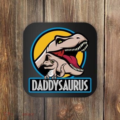 Daddysaurus Rex Fathers Day Coaster