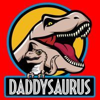 Daddysaurus Rex Fathers Day Santa Hat thumb 1