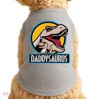 Daddysaurus Rex Fathers Day Doggie Tank thumb 0