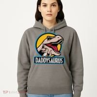 Daddysaurus Rex Fathers Day Hoodie thumb 5