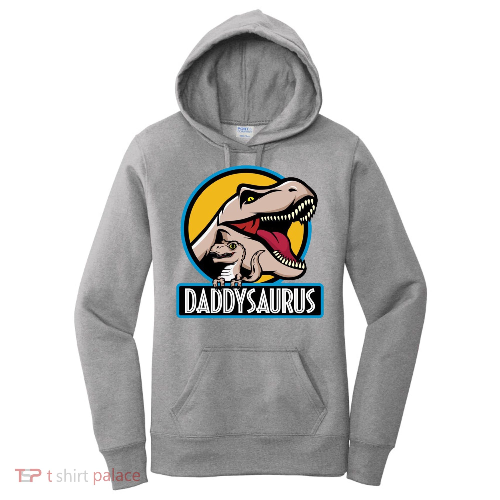 Daddysaurus Rex Fathers Day Women's Hoodie