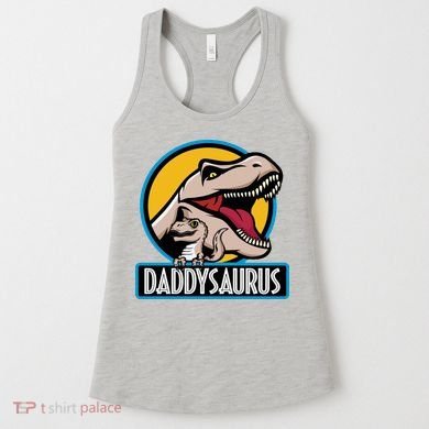 Daddysaurus Rex Fathers Day Women's Tank Top