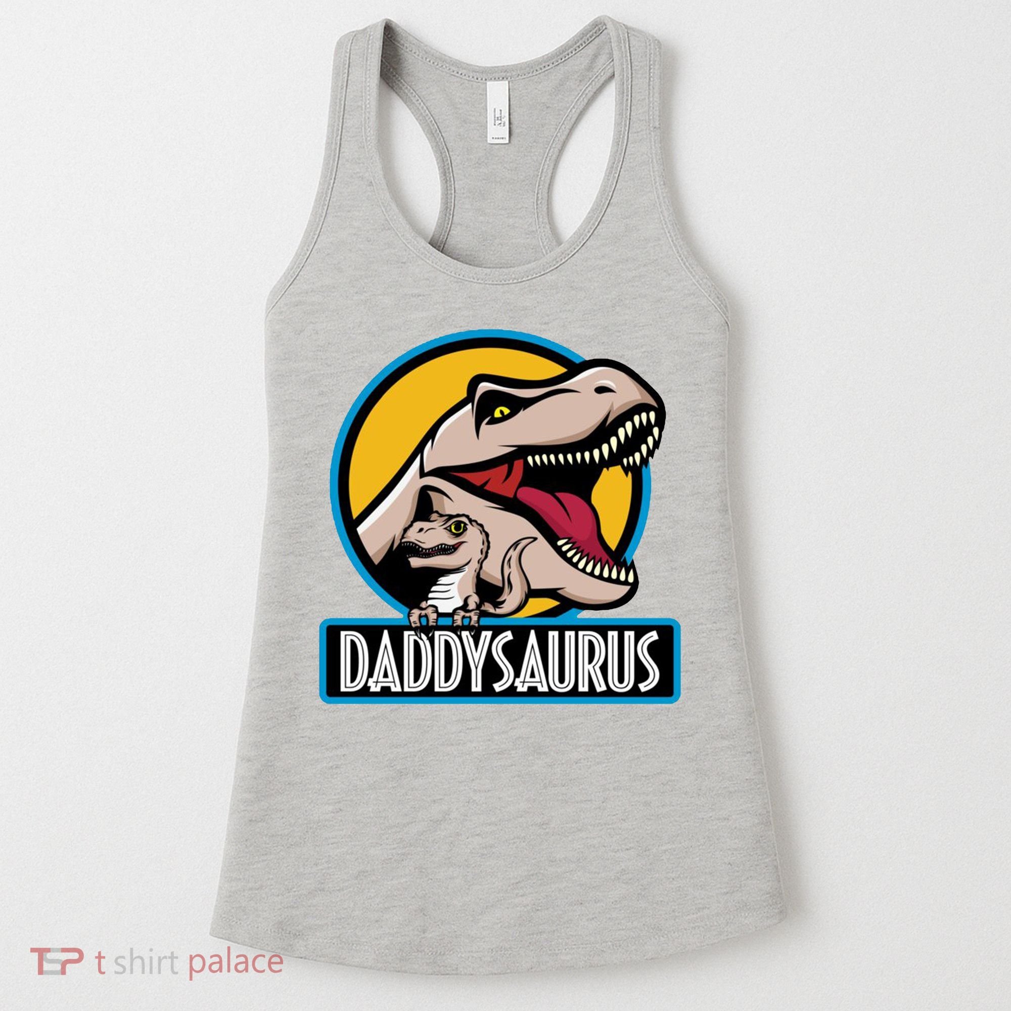 Daddysaurus Rex Fathers Day Women's Tank Top