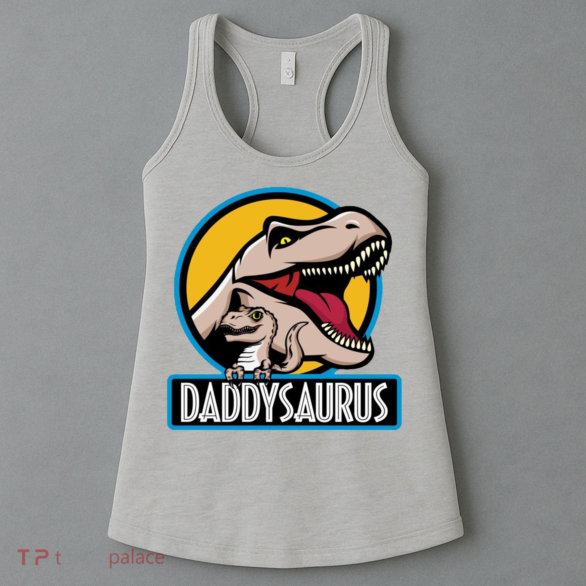 Daddysaurus Rex Fathers Day Women's Tank Top