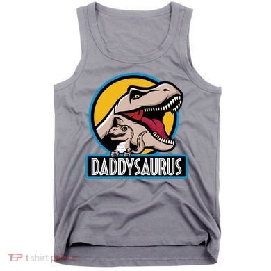 Daddysaurus Rex Fathers Day Tank Top
