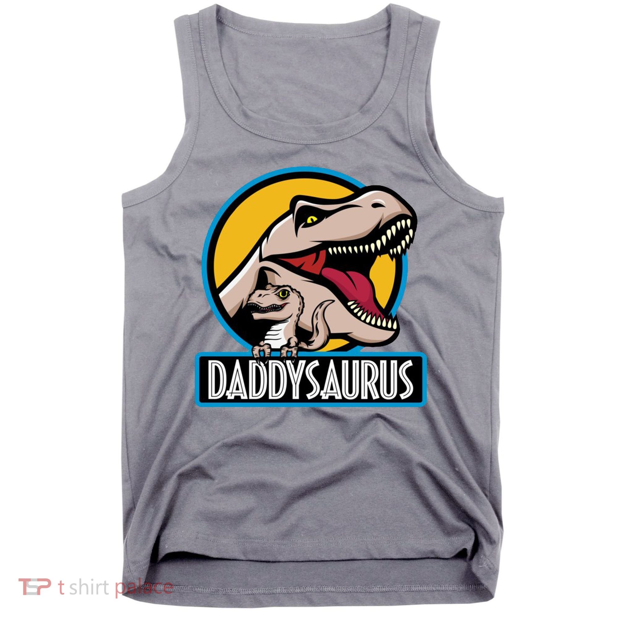 Daddysaurus Rex Fathers Day Tank Top