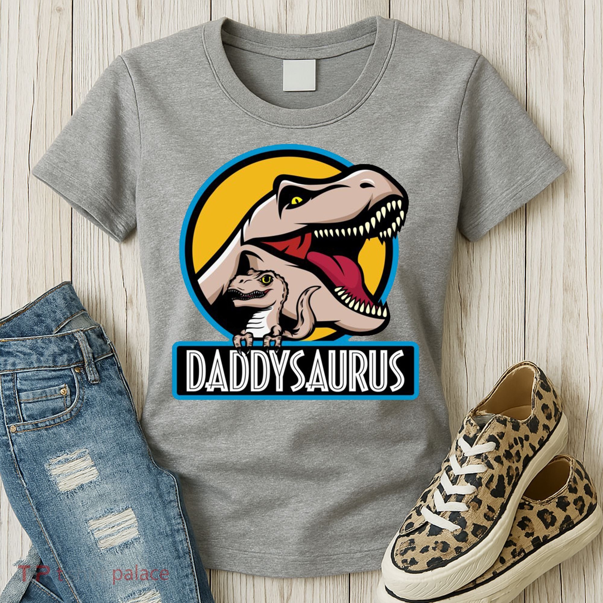 Daddysaurus Rex Fathers Day Women's T-Shirt