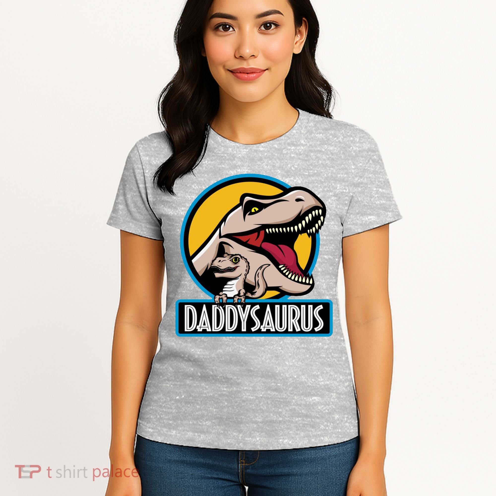 Daddysaurus Rex Fathers Day Women's T-Shirt