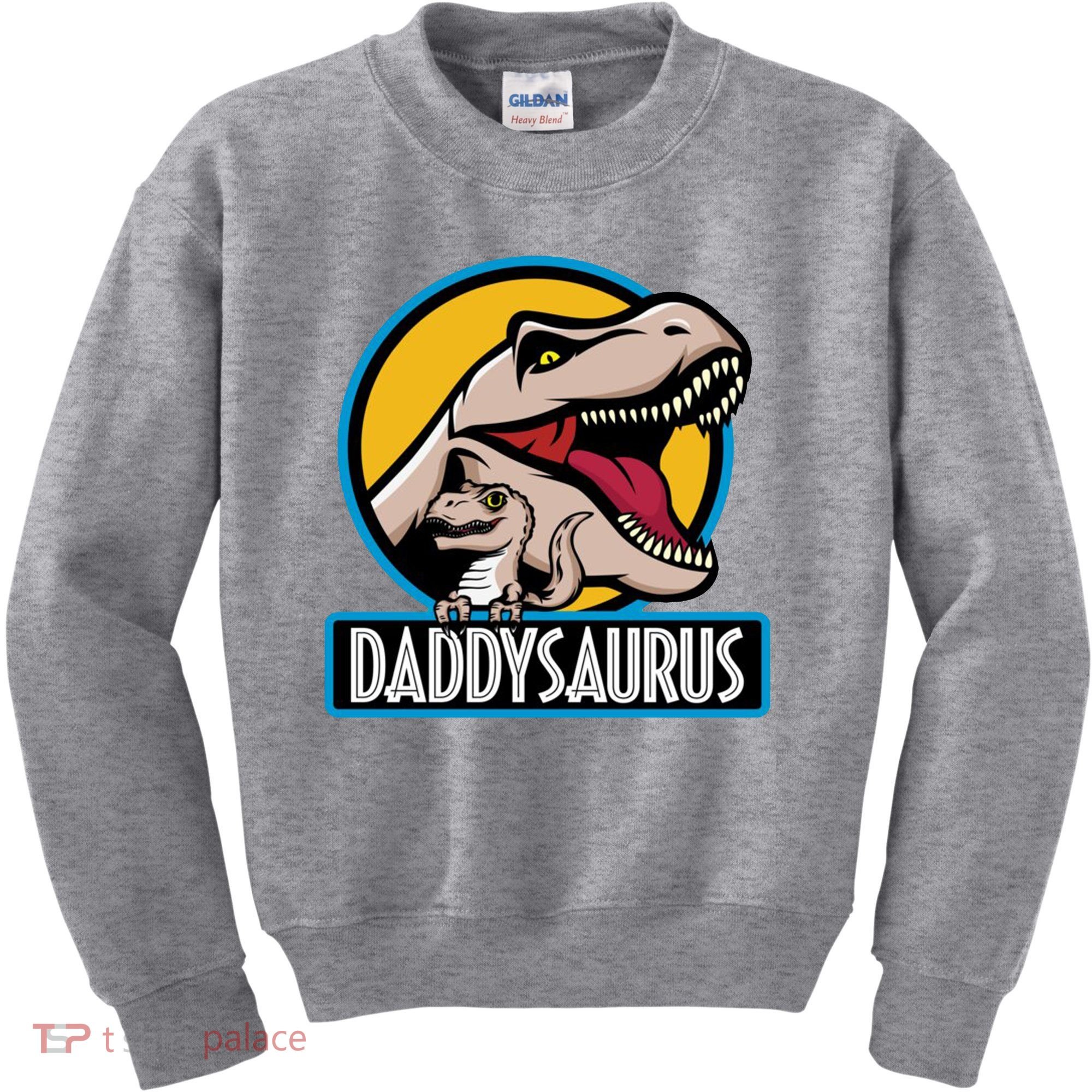 Daddysaurus Rex Fathers Day Kids Sweatshirt