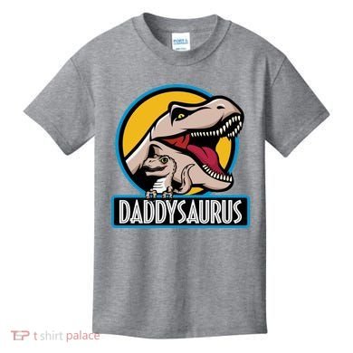 Daddysaurus Rex Fathers Day Kids T-Shirt