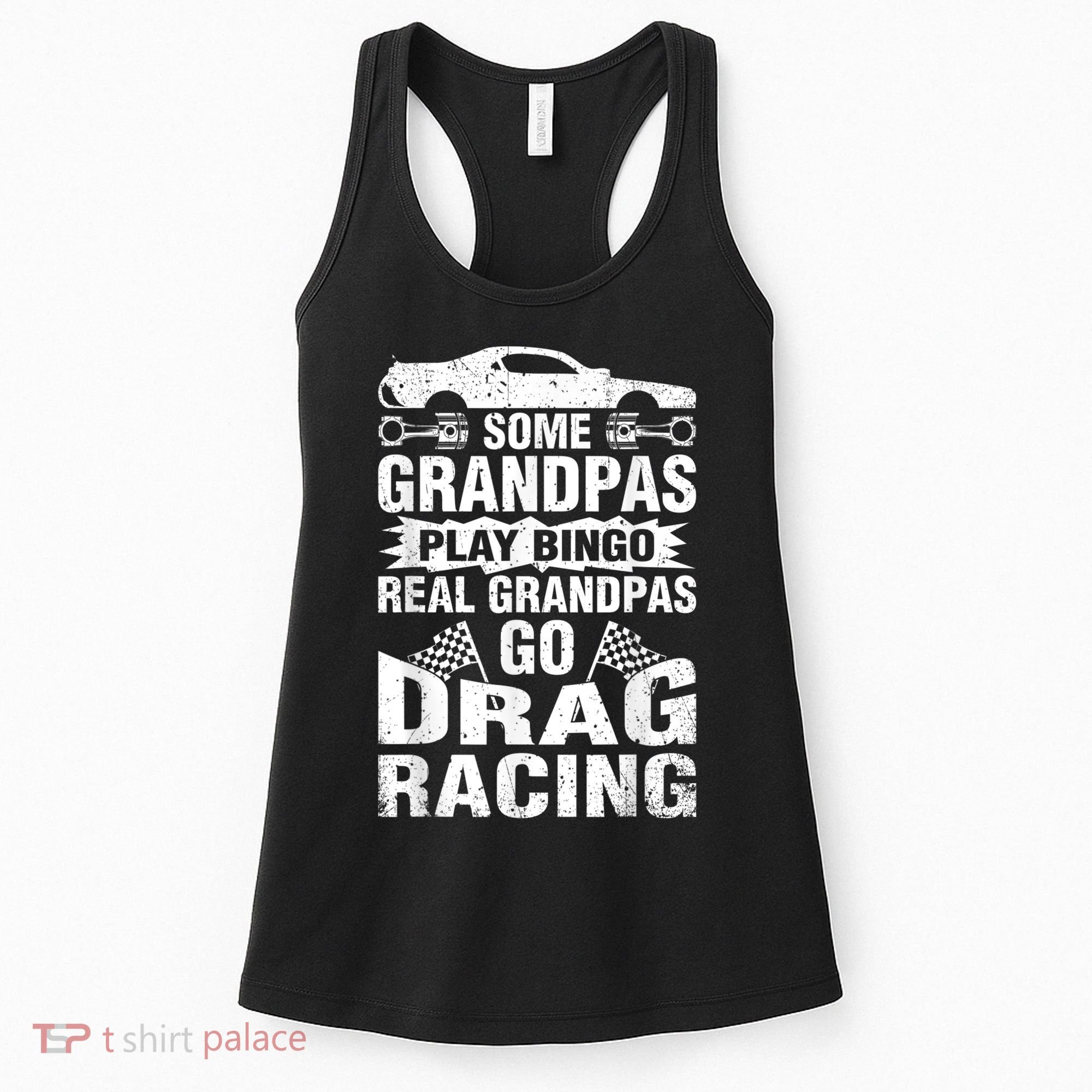 Drag Racing Grandpa Car Lover For Grandfathers MM Women's Tank Top