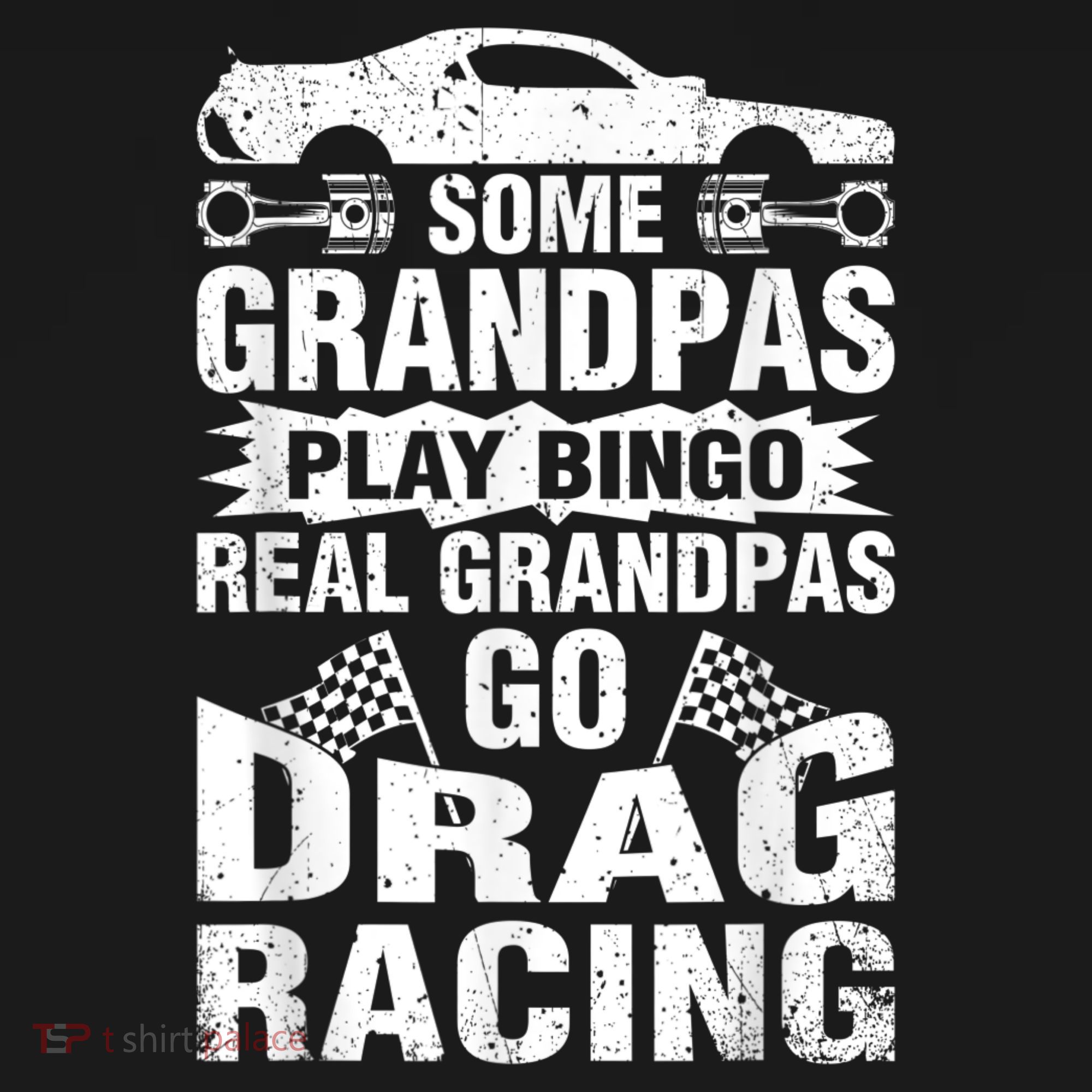 Drag Racing Grandpa Car Lover For Grandfathers MM Baby Bodysuit