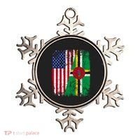 Dominican Roots Half American Flag Dominica Flag Gift Ornament thumb 0