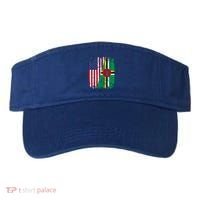 Dominican Roots Half American Flag Dominica Flag Gift Visor thumb 0