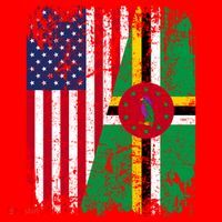 Dominican Roots Half American Flag Dominica Flag Gift Santa Hat thumb 1