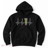 Drag Racer Heartbeat Drag Racing Race Track Light Tree Hoodie thumb 0