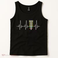 Drag Racer Heartbeat Drag Racing Race Track Light Tree Tank Top thumb 2