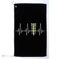 Drag Racer Heartbeat Drag Racing Race Track Light Tree Golf Towel thumb 0