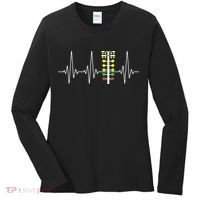 Drag Racer Heartbeat Drag Racing Race Track Light Tree Women's Long Sleeve Shirt thumb 0