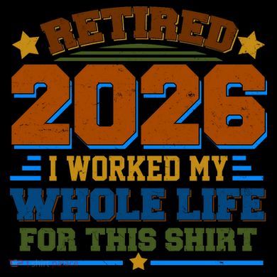 Distressed Retired I Worked My Whole Life For This 2026 Coffee Mug