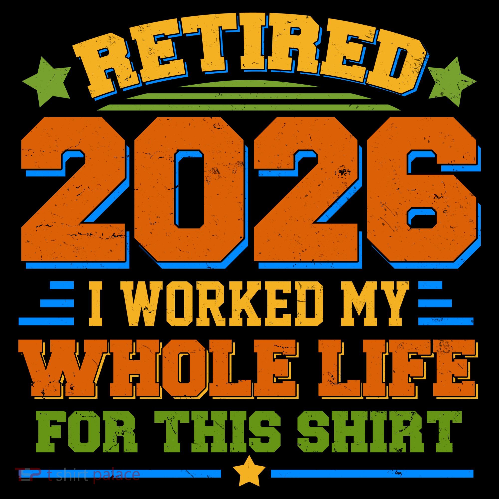Distressed Retired I Worked My Whole Life For This 2026 Women's Hoodie