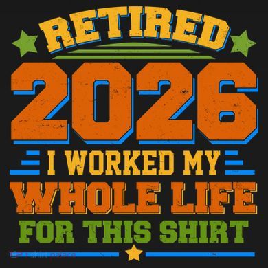 Distressed Retired I Worked My Whole Life For This 2026 Tote Bag