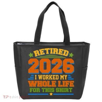 Distressed Retired I Worked My Whole Life For This 2026 Tote Bag