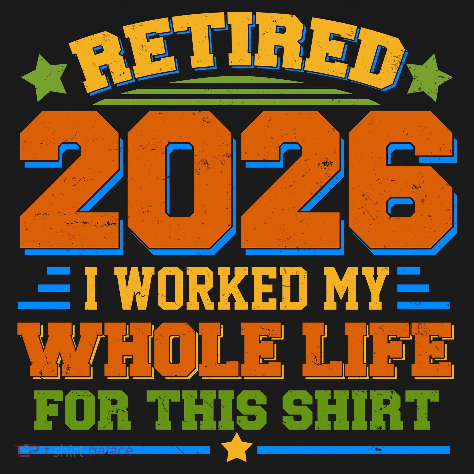 Distressed Retired I Worked My Whole Life For This 2026 Tote Bag
