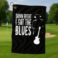 Damn Right I Got The Blues Golf Towel thumb 1
