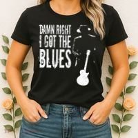 Damn Right I Got The Blues Women's T-Shirt thumb 2