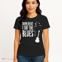 Damn Right I Got The Blues Women's T-Shirt thumb 4