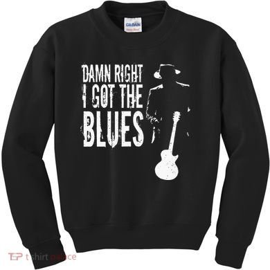 Damn Right I Got The Blues Kids Sweatshirt