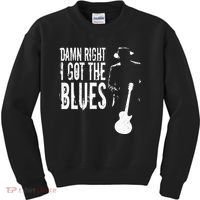 Damn Right I Got The Blues Kids Sweatshirt thumb 0
