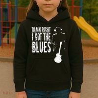 Damn Right I Got The Blues Kids Hoodie thumb 3