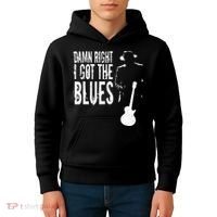 Damn Right I Got The Blues Kids Hoodie thumb 4