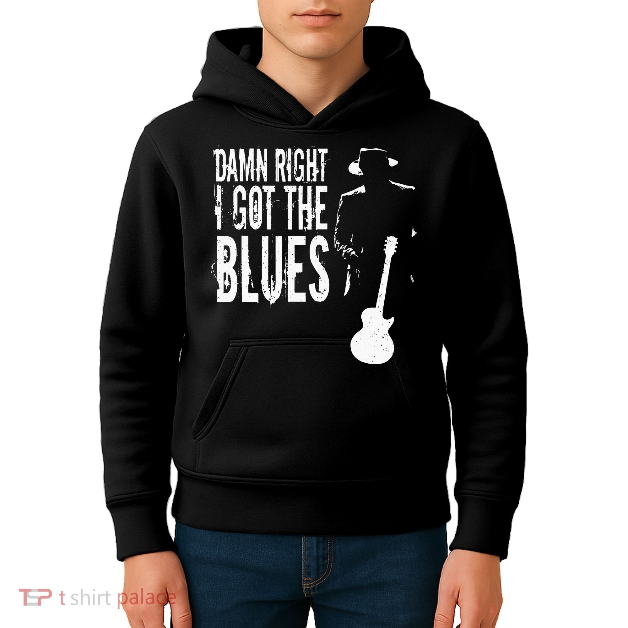 Damn Right I Got The Blues Kids Hoodie