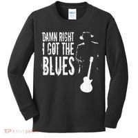 Damn Right I Got The Blues Kids Long Sleeve Shirt thumb 0